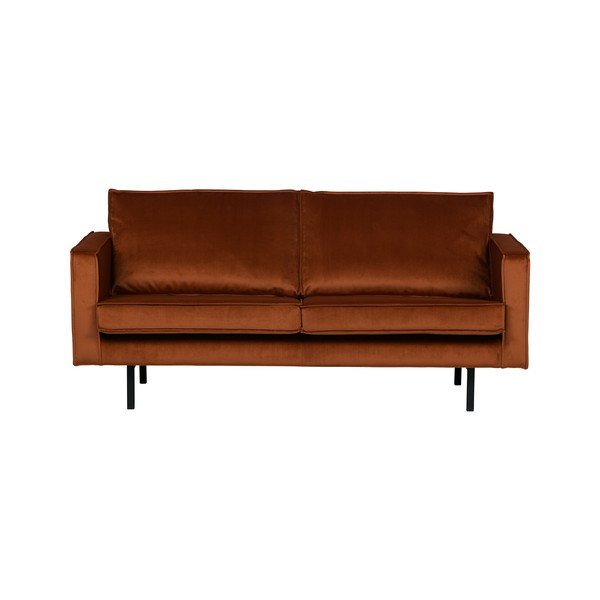 Divano in velluto arancione Rodeo, 190 cm - BePureHome-image-3