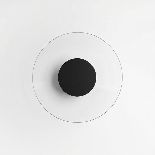 Lampada da parete LED nera 
in vetro acrilico
 ø 28 cm ASTRO – Thoro-image-3