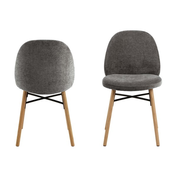 Sedia da pranzo grigia Sophia - Actona-image-4