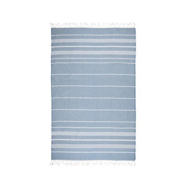 Modrá hammam osuška Kate Louise Classic, 180 x 100 cm