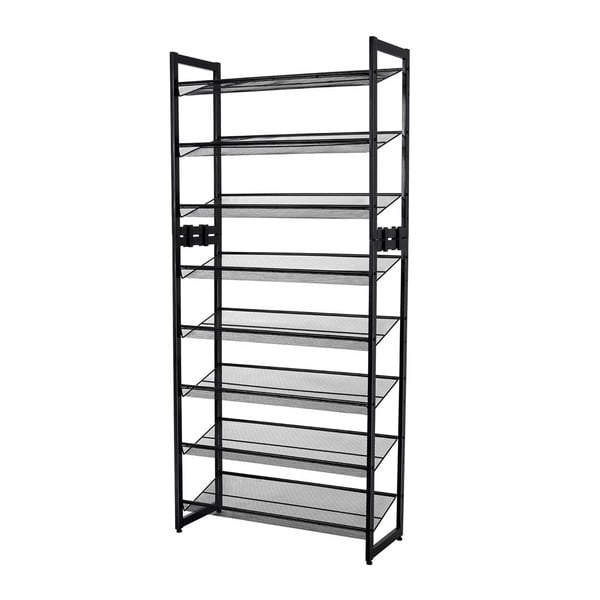 Scaffale in metallo nero per 15 paia di scarpe - Songmics-image-3