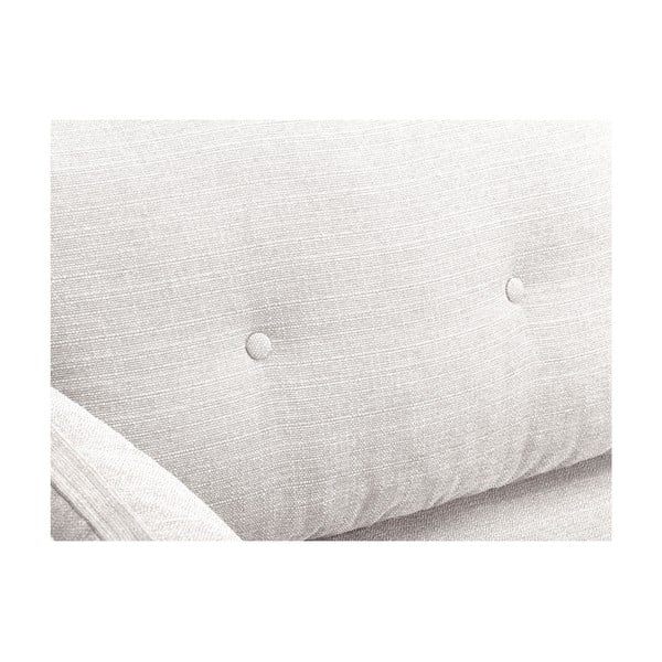 Divano a tre posti Elena, bianco panna, con lettino nell'angolo a sinistra - Mazzini Sofas-image-4
