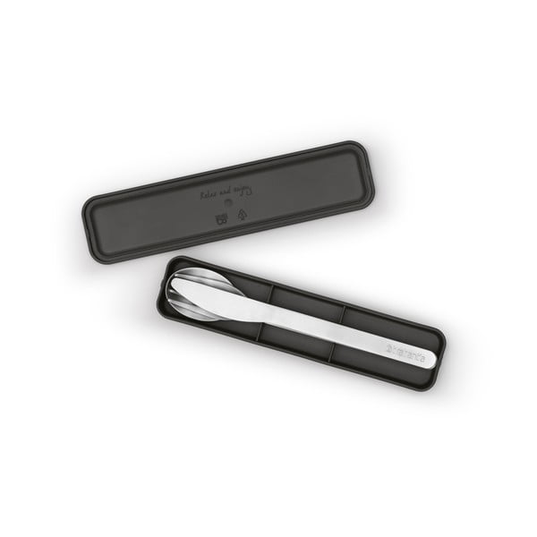 Set di posate da viaggio argentato in acciaio inox 3 pz Make & Take - Brabantia-image-3