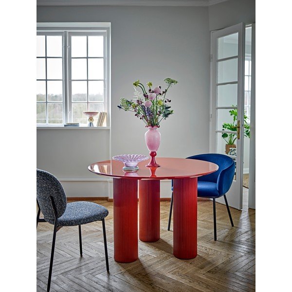 Tavolo da pranzo rotondo lucido ø 110 cm Della – Bloomingville-image-1