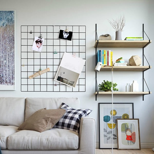 Metallo nero Lavagna per promemoria, 60 x 60 cm - Evila Originals-image-2