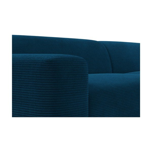 Divano angolare in velluto a coste turchese, 260 cm, angolo sinistro Karen - Marie Claire Home-image-1