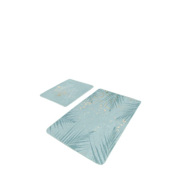 tappetini da bagno blu chiaro in set da 2 60x100 cm - Mila Home