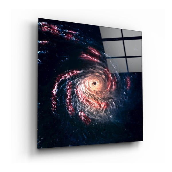 Pittura su vetro Black Hole, 100 x 100 cm Space - Insigne