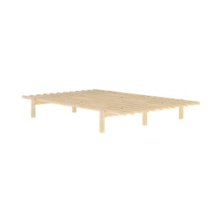 Letto matrimoniale in legno di pino con griglia 140x200 cm Pace - Karup Design