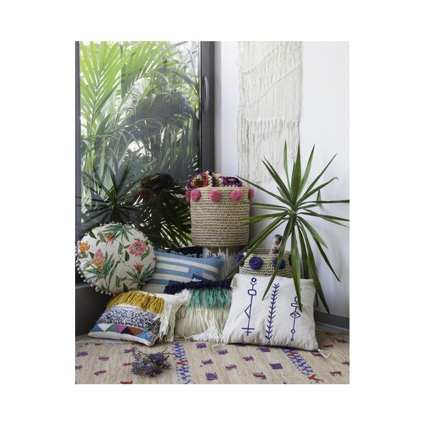 Federa reversibile con lino Juno, 45 x 45 cm - Madre Selva-image-1