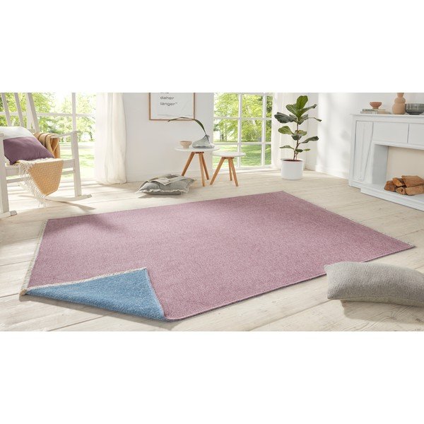 Tappeto bifacciale rosa e blu , 120 x 170 cm Duo - Hanse Home-image-1