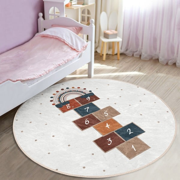 Tappeto per bambini crema ø 120 cm Comfort - Mila Home-image-2