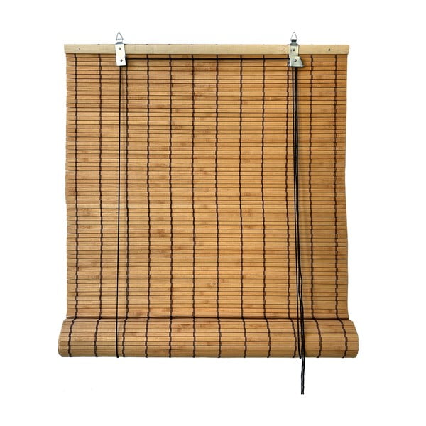 Tenda a pacchetto di colore naturale in bambù 90x220 cm Zeva – Gardinia