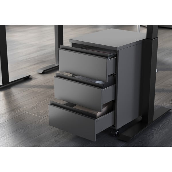 Armadietto color antracite su ruote 40x63x50 cm Bedano – Germania-image-4