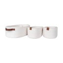 Set di cestini per il bagno in tessuto 3 pz 35x25x13 cm Jarana - House Nordic