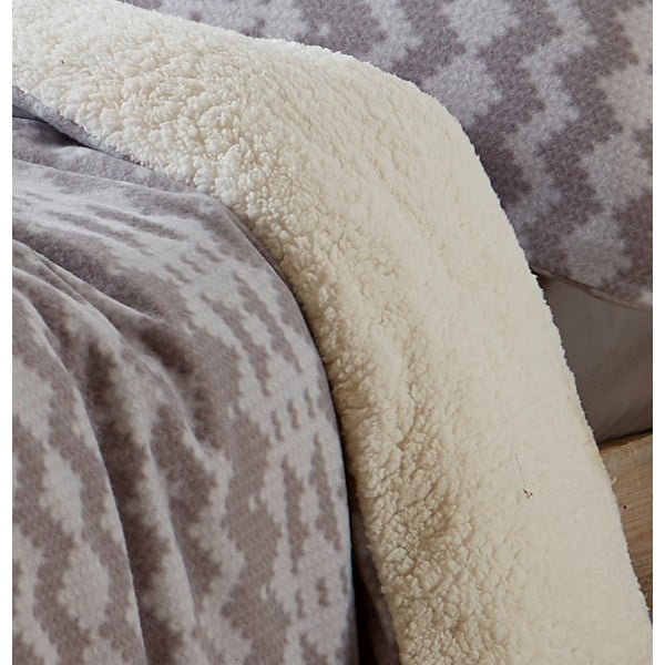 Biancheria da letto in pile grigio 200x200 cm Alpine - Catherine Lansfield-image-3