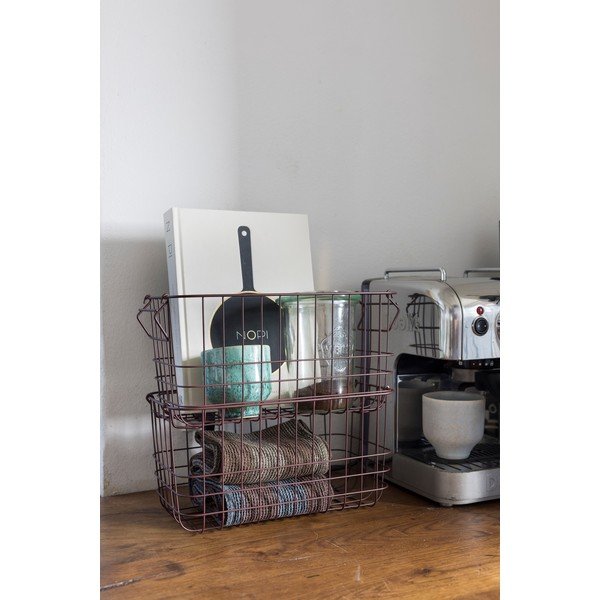 Cesto con filo metallico in metallo 31x16,5x16 cm Store-It – Mette Ditmer Denmark-image-1
