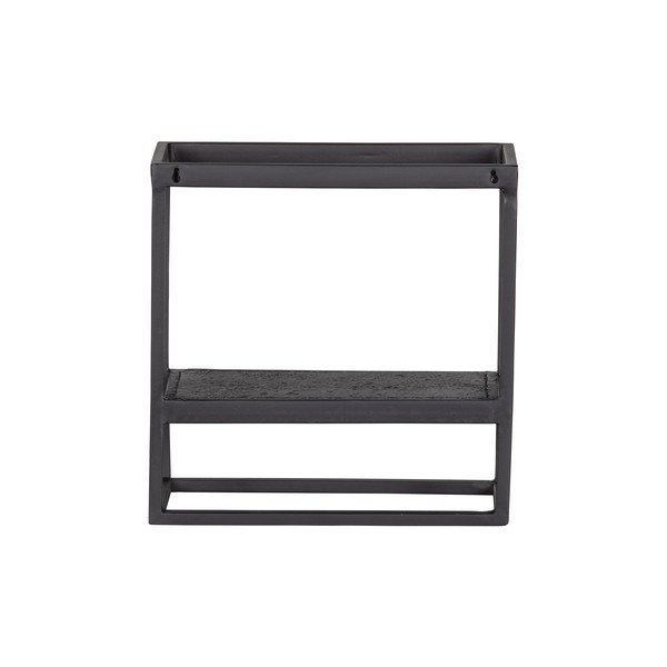 Supporto da parete in metallo nero 40x40 cm Febe - WOOOD-image-2