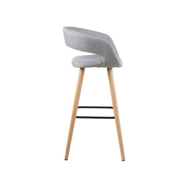 Set di 2 sgabelli da bar grigio chiaro Grace - Actona-image-4