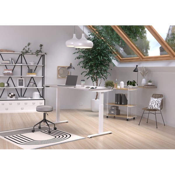 Tavolo da lavoro con altezza regolabile elettricamente 80x160 cm Jet - Germania-image-1