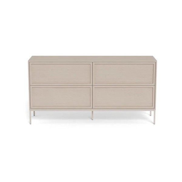 Credenza grigia in melamina 157x80x40 cm Palmdale – Actona-image-3