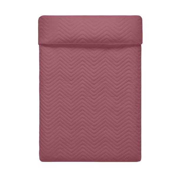 Copriletto trapuntato in cotone bianco e rosa 180x260 cm Arista - Happy Friday-image-2