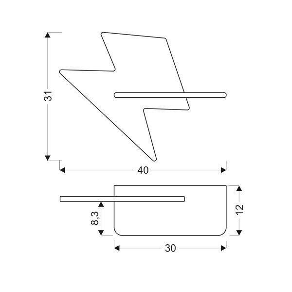 Apparecchio giallo per bambini Lightning - Candellux Lighting-image-3
