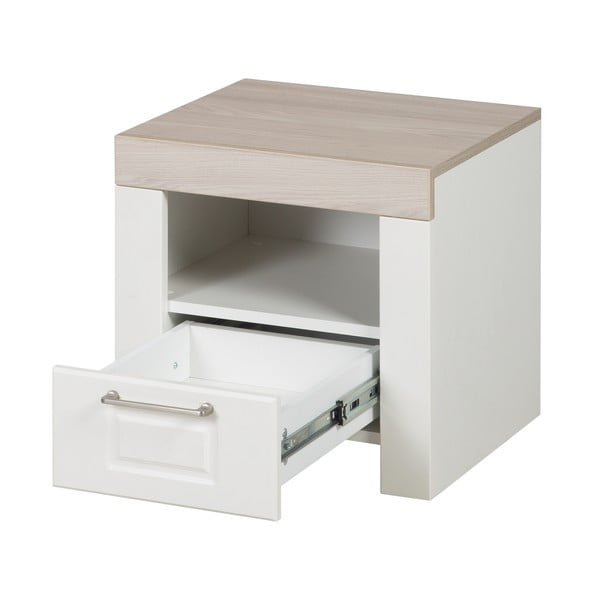 Comodino bianco per bambini con ripiani - Roba-image-4