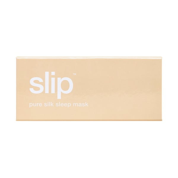 Maschera per dormire marrone chiaro in seta Caramel – slip-image-4