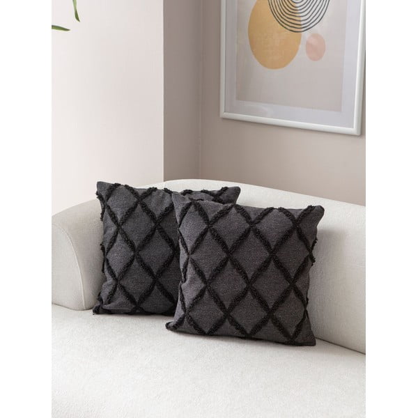 Federe decorative in set 2 pz 43x43 cm Tuffet – Mioli Decor-image-1