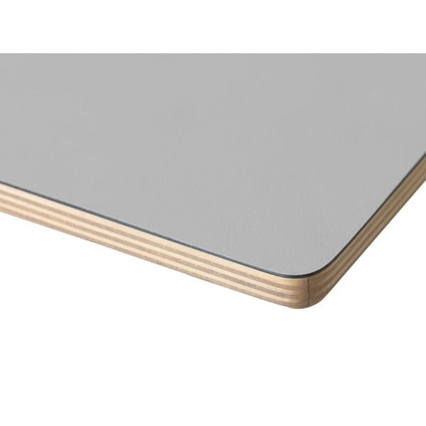 Tavolo da pranzo grigio , 180 x 90 cm Bilbao - Unique Furniture-image-3