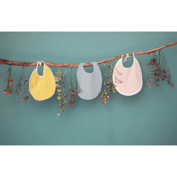 Bavaglino in mussola grigio London - Kindsgut-image-1