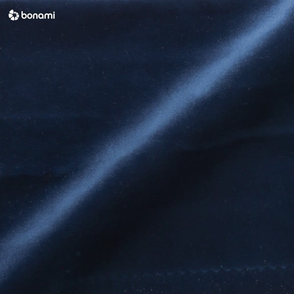 Letto matrimoniale imbottito blu scuro con contenitore e doghe 140x200 cm Elio - Milo Casa-image-1