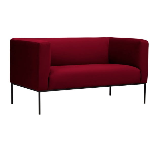 Divano in velluto rosso , 145 cm Neptune - Windsor & Co Sofas-image-2