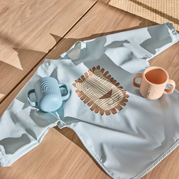 Tazze per bambini in set azzurre/marrone chiaro in silicone 2 pz Kappu – OYOY Mini-image-1