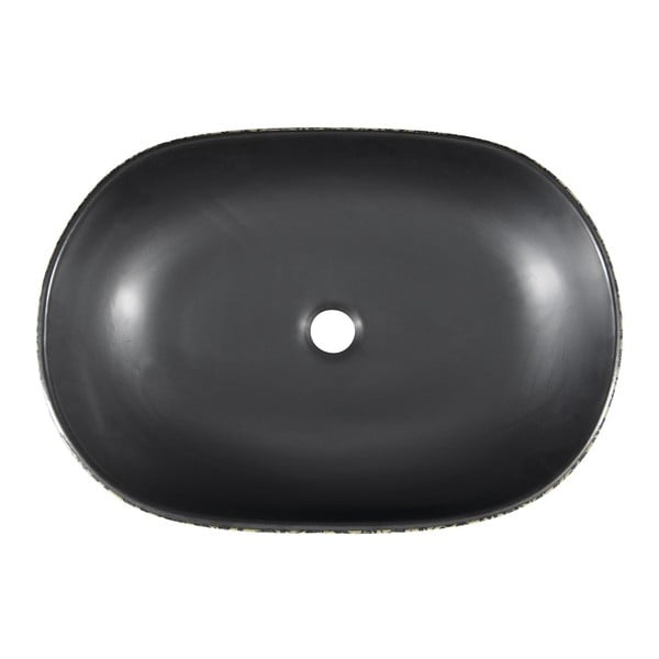 Lavabo nero/blu in ceramica 60x40 cm Priori – Sapho-image-2