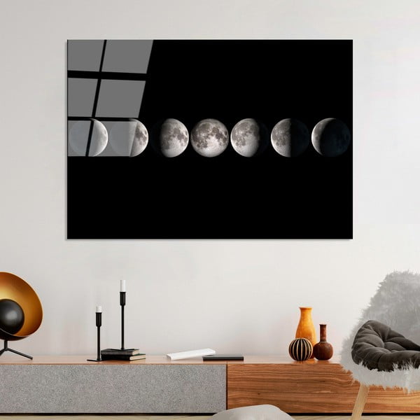 Pittura su vetro 100x70 cm Moon Phases - Wallity-image-3
