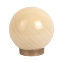 Lampada da tavolo giallo chiaro con paralume in vetro (altezza totale 17 cm) Summer Globe – Leitmotiv