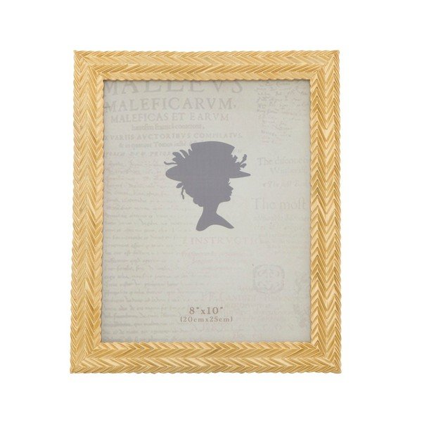 Cornice gialla in resina Stick Glam, 25,3 x 30,5 cm - Mauro Ferretti-image-1