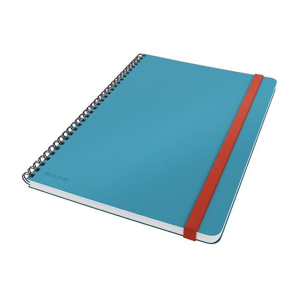 Quaderno ad anelli blu con copertina morbida, 80 pagine Cosy - Leitz