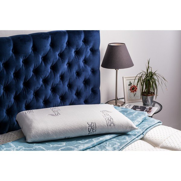 Cuscino in cotone bianco con memory foam Bio Moore Lavender, 42 x 72 cm - ProSpánek-image-1