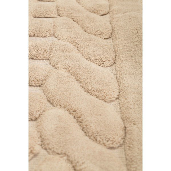 Set di 2 tappeti da bagno in cotone beige Bambi - Foutastic-image-2