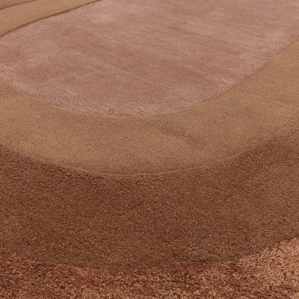 Tappeto in misto lana tessuto a mano color mattone 160x230 cm Halo - Asiatic Carpets-image-3