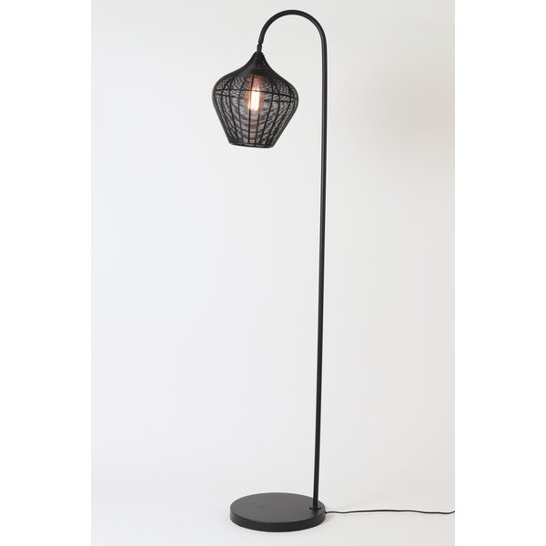 Lampada da terra nera (altezza 160 cm) Alvaro - Light & Living-image-2