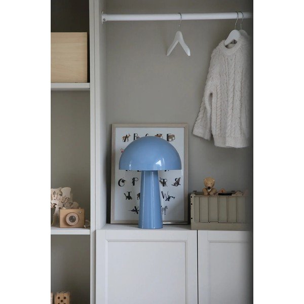 Lampada da tavolo blu con paralume in metallo (altezza totale 36 cm) Mantar – Markslöjd-image-2