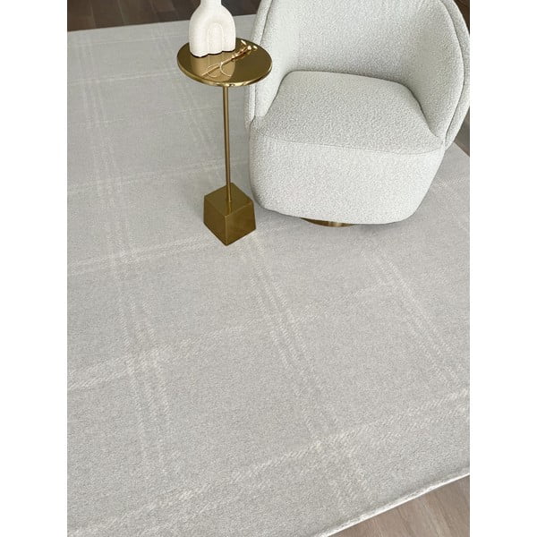 Tappeto in lana crema 200x300 cm Calisia M Grid Prime - Agnella-image-4