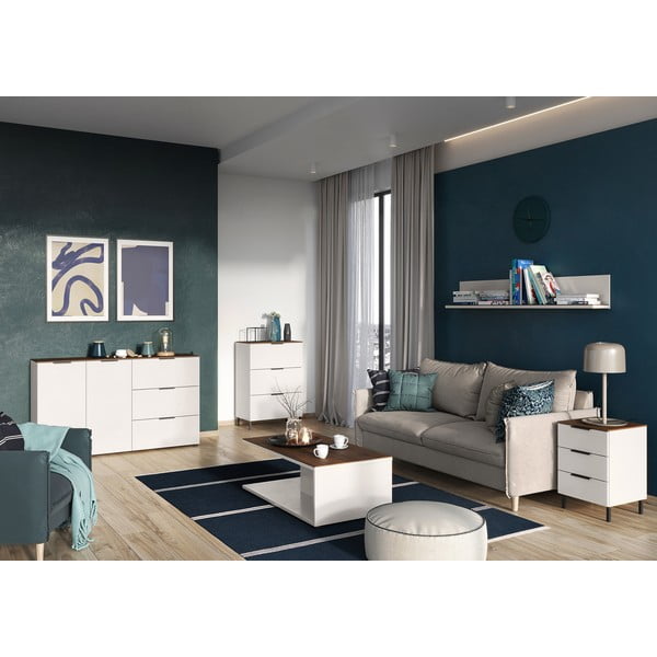 Scaffale grigio e beige in noce California - Germania-image-4