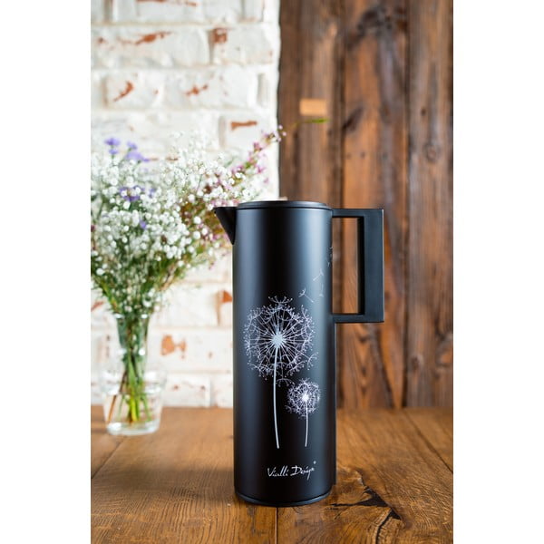 Borraccia termica nera 1 l Corto – Vialli Design-image-1