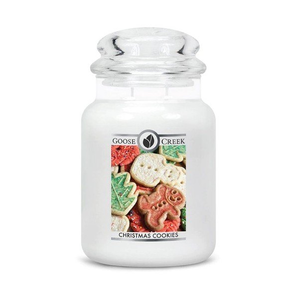 Candela profumata in scatola di vetro Christmas Candy, 150 ore di combustione Christmas Cookies - Goose Creek