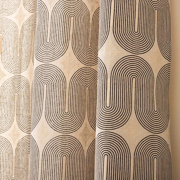 Tenda nera/beige 140x240 cm Ondine – douceur d'intérieur-image-4